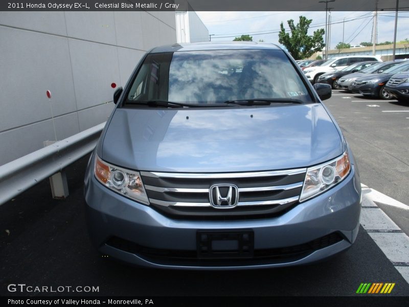 Celestial Blue Metallic / Gray 2011 Honda Odyssey EX-L