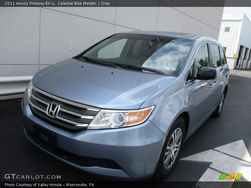 Celestial Blue Metallic / Gray 2011 Honda Odyssey EX-L