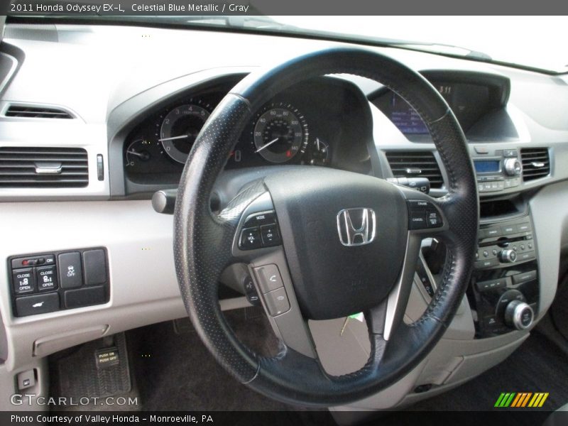 Celestial Blue Metallic / Gray 2011 Honda Odyssey EX-L