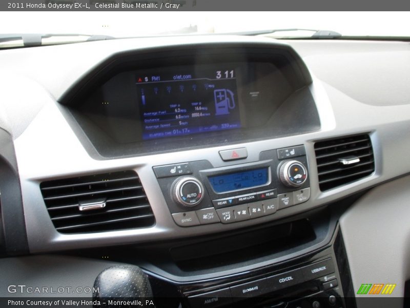 Celestial Blue Metallic / Gray 2011 Honda Odyssey EX-L