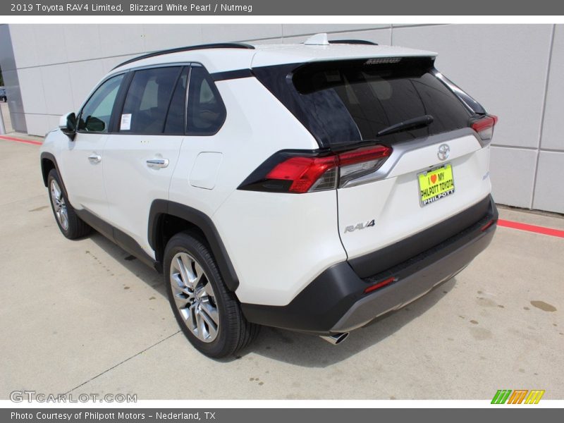 Blizzard White Pearl / Nutmeg 2019 Toyota RAV4 Limited