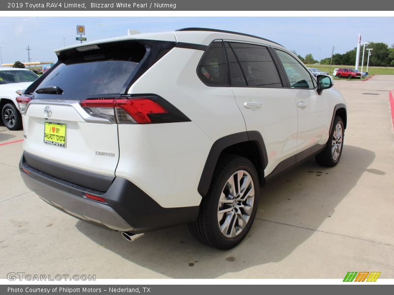 Blizzard White Pearl / Nutmeg 2019 Toyota RAV4 Limited