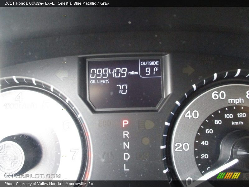 Celestial Blue Metallic / Gray 2011 Honda Odyssey EX-L