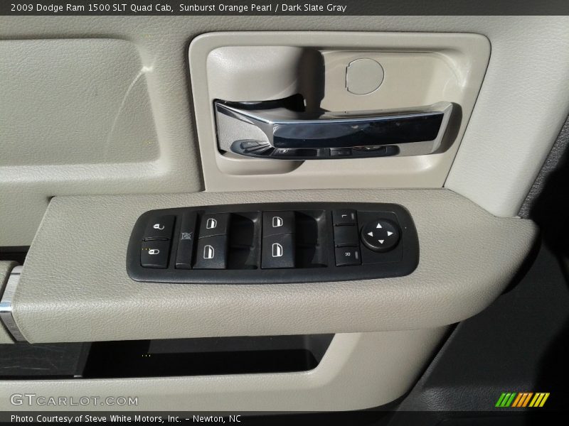 Sunburst Orange Pearl / Dark Slate Gray 2009 Dodge Ram 1500 SLT Quad Cab
