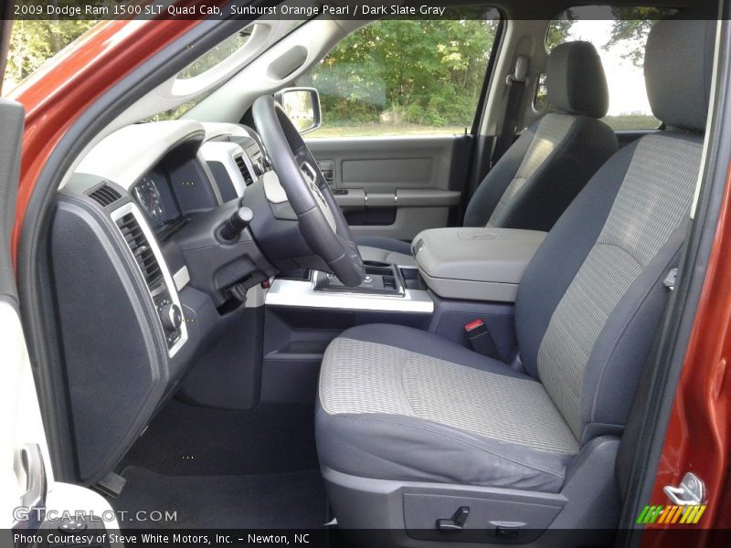 Sunburst Orange Pearl / Dark Slate Gray 2009 Dodge Ram 1500 SLT Quad Cab