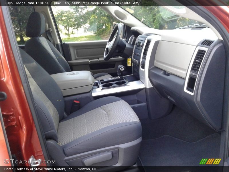 Sunburst Orange Pearl / Dark Slate Gray 2009 Dodge Ram 1500 SLT Quad Cab