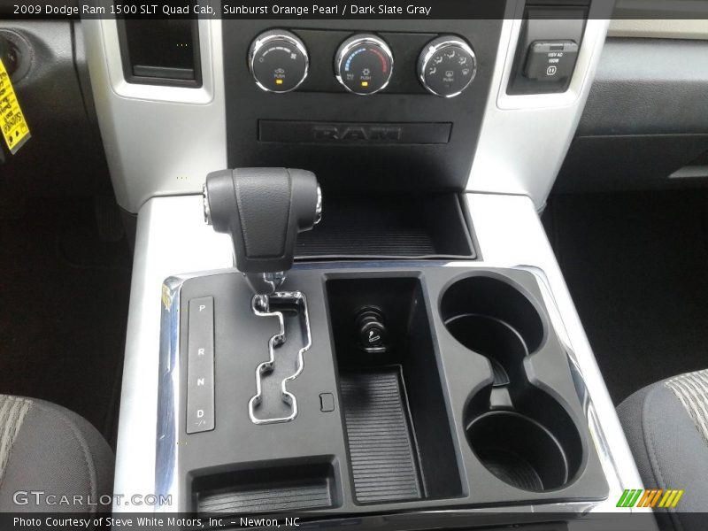 Sunburst Orange Pearl / Dark Slate Gray 2009 Dodge Ram 1500 SLT Quad Cab