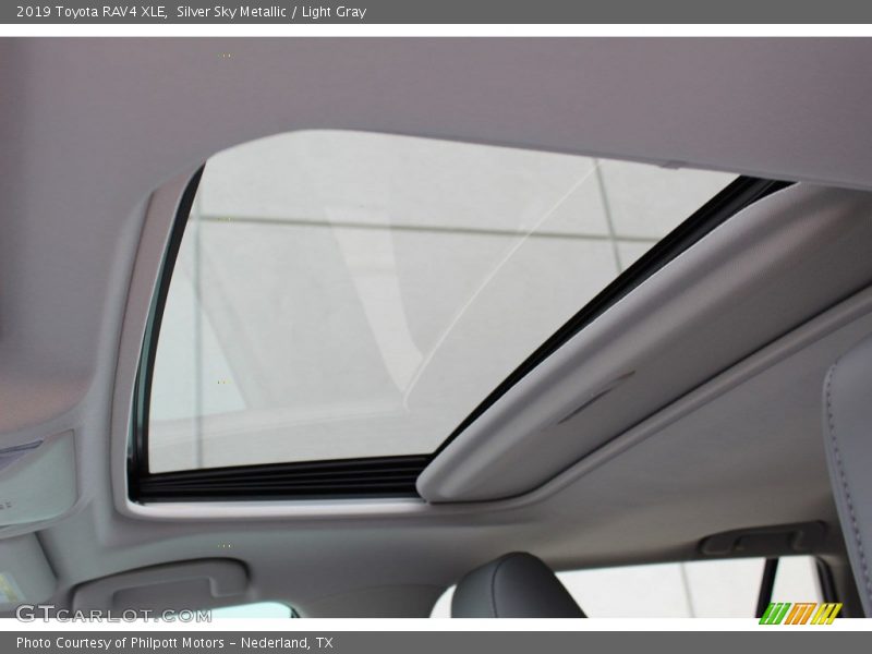 Silver Sky Metallic / Light Gray 2019 Toyota RAV4 XLE