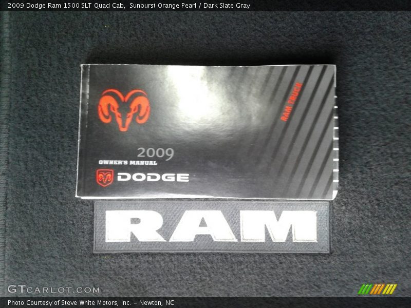 Sunburst Orange Pearl / Dark Slate Gray 2009 Dodge Ram 1500 SLT Quad Cab