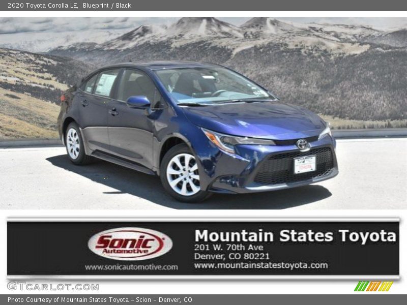 Blueprint / Black 2020 Toyota Corolla LE