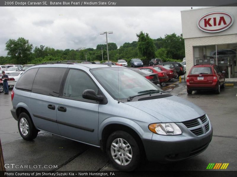 Butane Blue Pearl / Medium Slate Gray 2006 Dodge Caravan SE