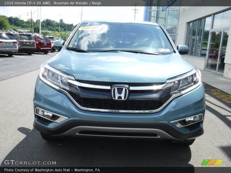 Mountain Air Metallic / Beige 2016 Honda CR-V EX AWD