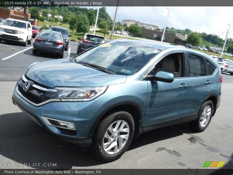 Mountain Air Metallic / Beige 2016 Honda CR-V EX AWD