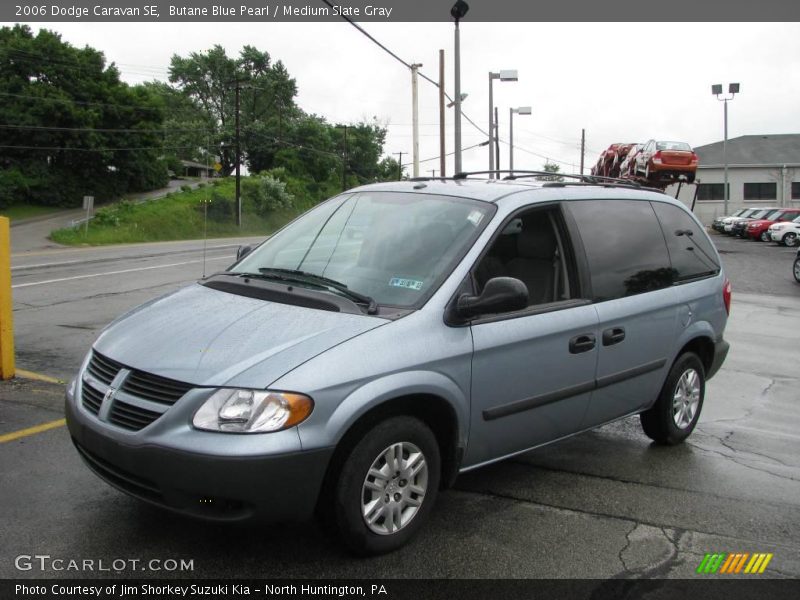 Butane Blue Pearl / Medium Slate Gray 2006 Dodge Caravan SE