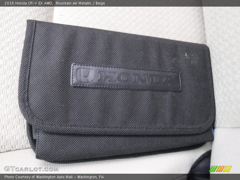 Mountain Air Metallic / Beige 2016 Honda CR-V EX AWD