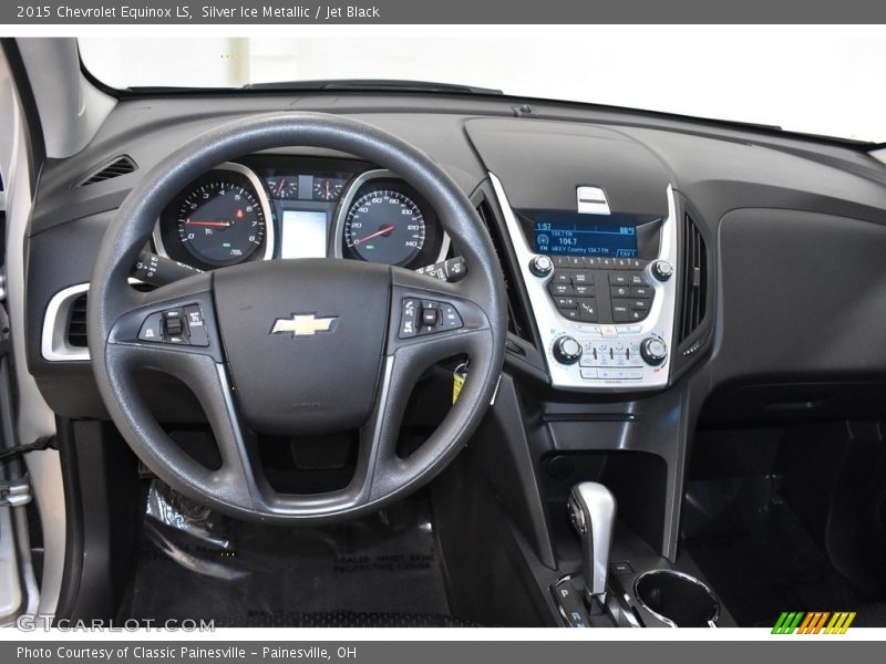 Silver Ice Metallic / Jet Black 2015 Chevrolet Equinox LS