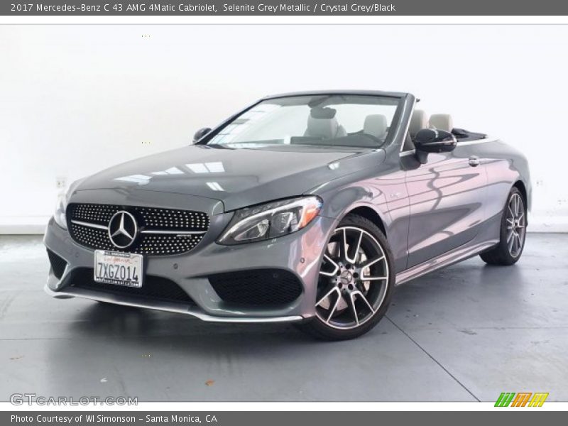 Selenite Grey Metallic / Crystal Grey/Black 2017 Mercedes-Benz C 43 AMG 4Matic Cabriolet