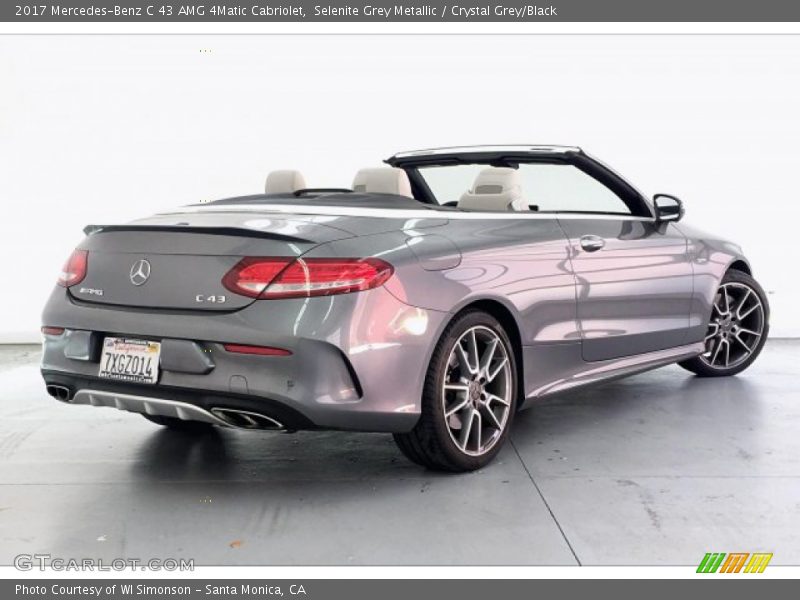 Selenite Grey Metallic / Crystal Grey/Black 2017 Mercedes-Benz C 43 AMG 4Matic Cabriolet