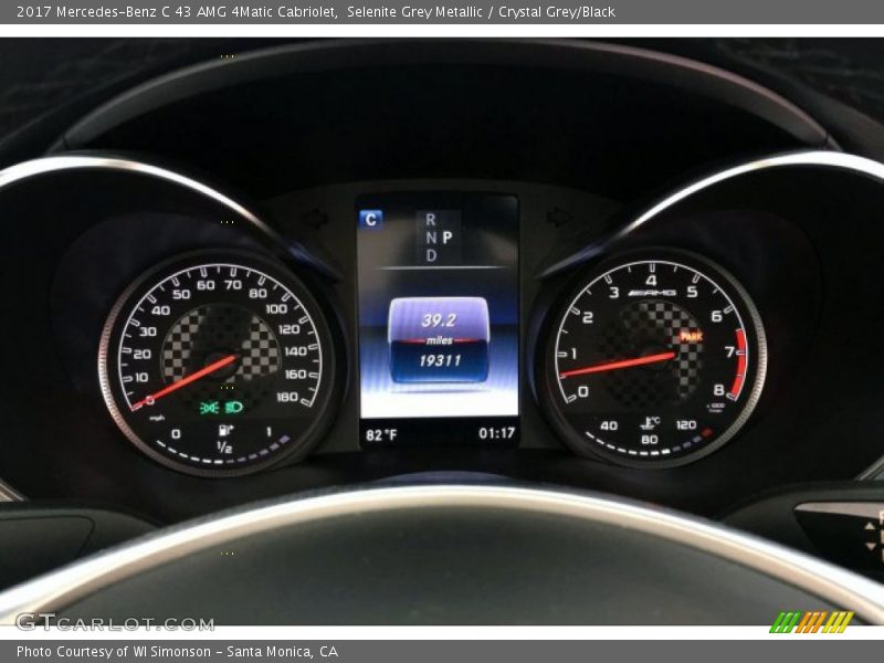 Selenite Grey Metallic / Crystal Grey/Black 2017 Mercedes-Benz C 43 AMG 4Matic Cabriolet