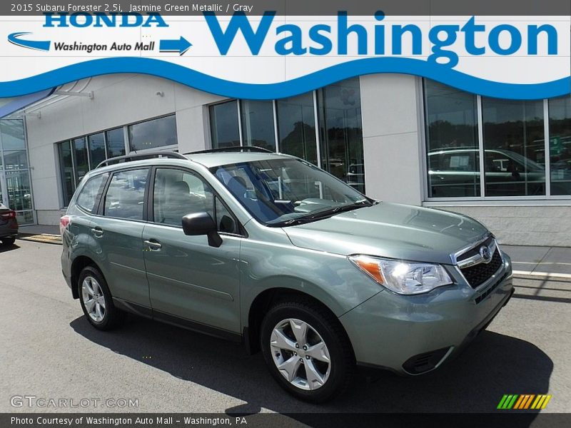 Jasmine Green Metallic / Gray 2015 Subaru Forester 2.5i