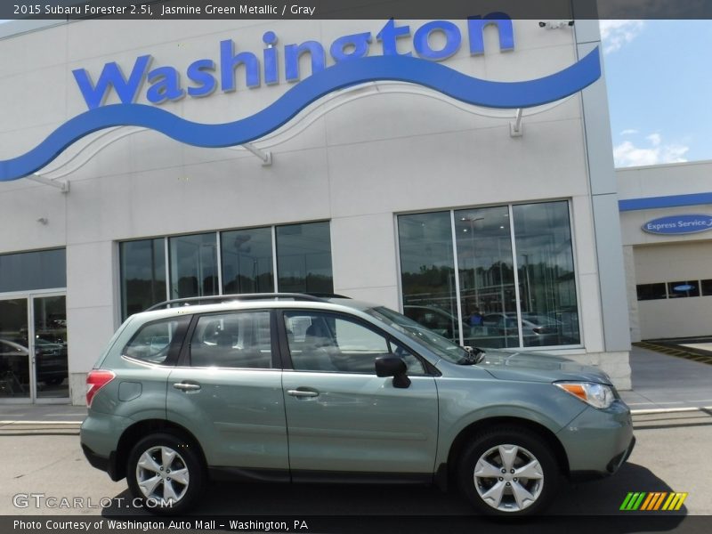 Jasmine Green Metallic / Gray 2015 Subaru Forester 2.5i