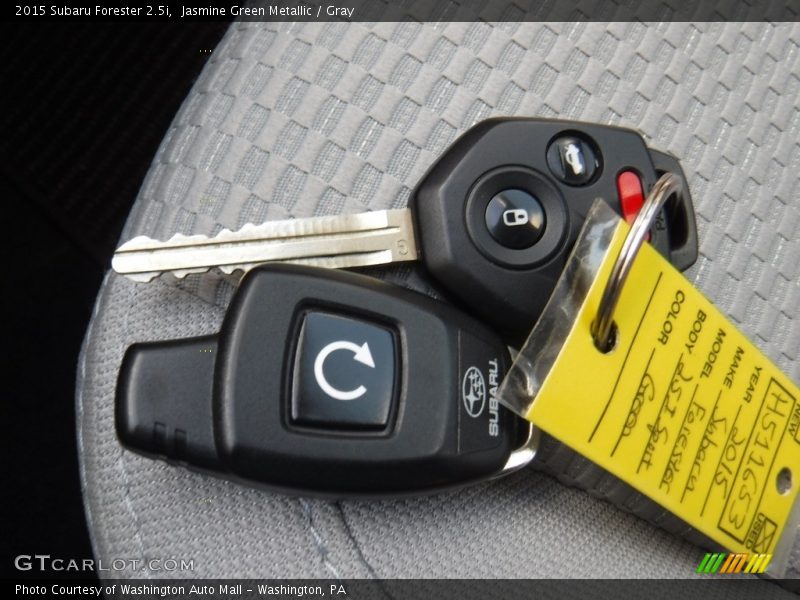 Jasmine Green Metallic / Gray 2015 Subaru Forester 2.5i