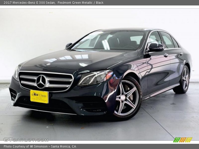 Piedmont Green Metallic / Black 2017 Mercedes-Benz E 300 Sedan