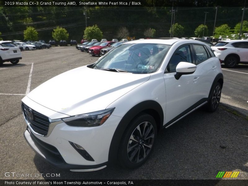 Snowflake White Pearl Mica / Black 2019 Mazda CX-3 Grand Touring AWD