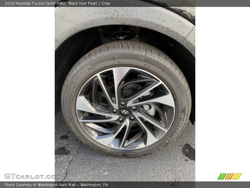 Black Noir Pearl / Gray 2019 Hyundai Tucson Sport AWD