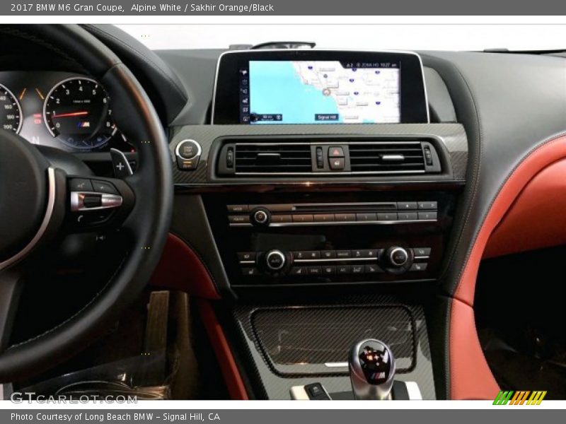Alpine White / Sakhir Orange/Black 2017 BMW M6 Gran Coupe