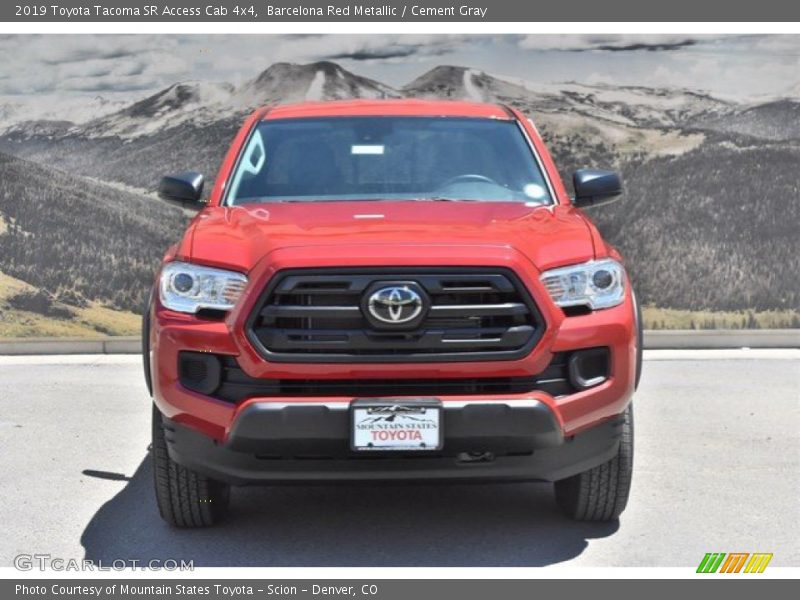 Barcelona Red Metallic / Cement Gray 2019 Toyota Tacoma SR Access Cab 4x4