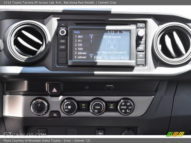 Barcelona Red Metallic / Cement Gray 2019 Toyota Tacoma SR Access Cab 4x4