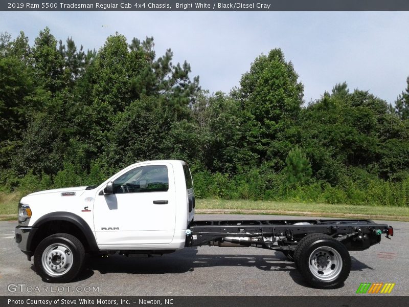 Bright White / Black/Diesel Gray 2019 Ram 5500 Tradesman Regular Cab 4x4 Chassis