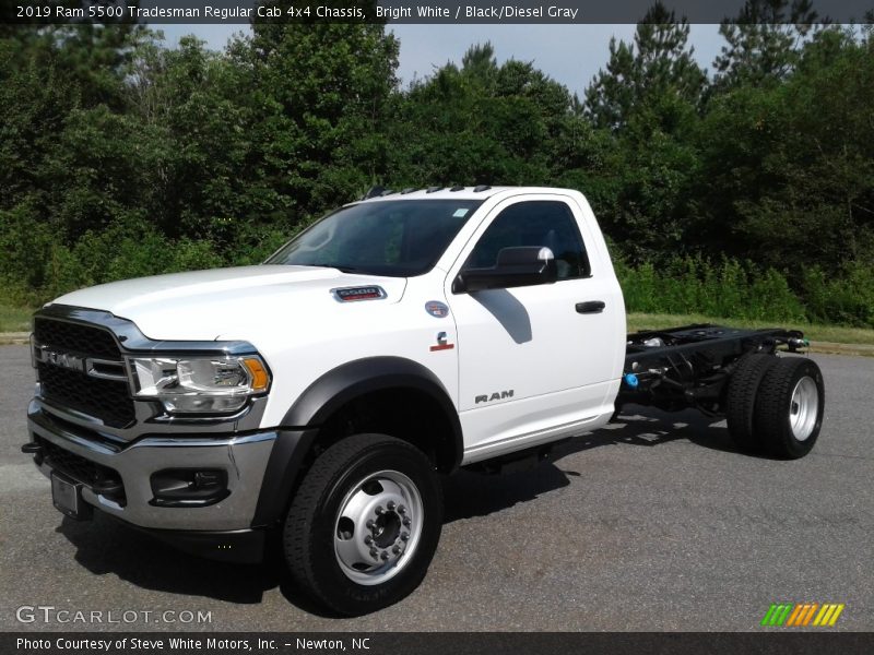 Bright White / Black/Diesel Gray 2019 Ram 5500 Tradesman Regular Cab 4x4 Chassis