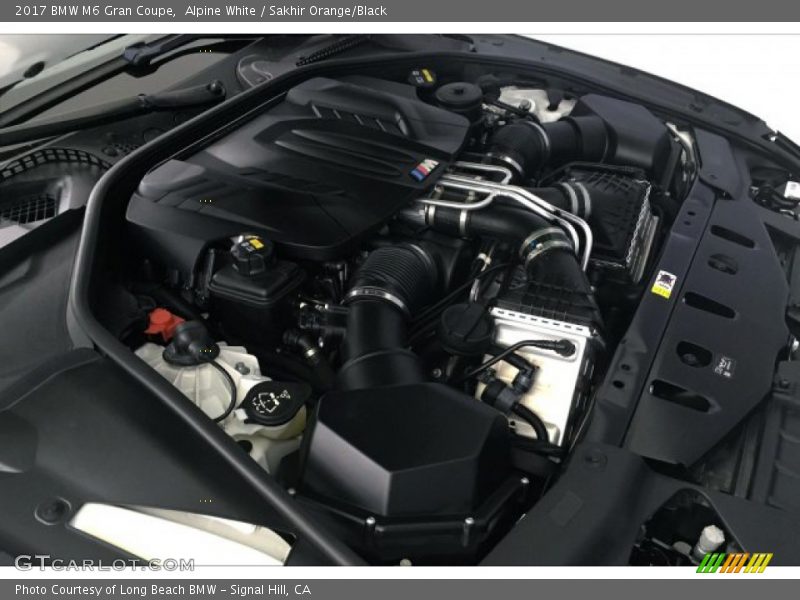 Alpine White / Sakhir Orange/Black 2017 BMW M6 Gran Coupe