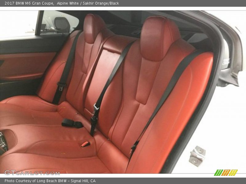 Alpine White / Sakhir Orange/Black 2017 BMW M6 Gran Coupe