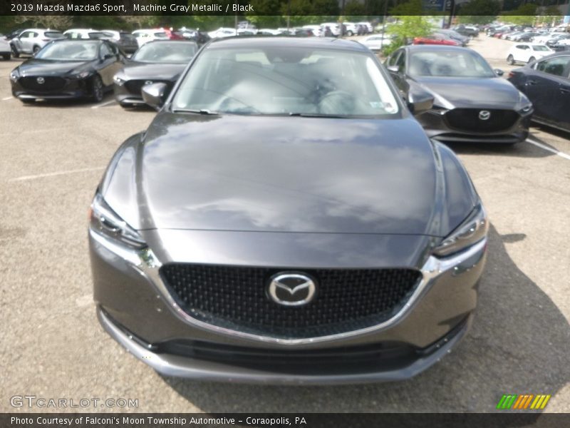 Machine Gray Metallic / Black 2019 Mazda Mazda6 Sport