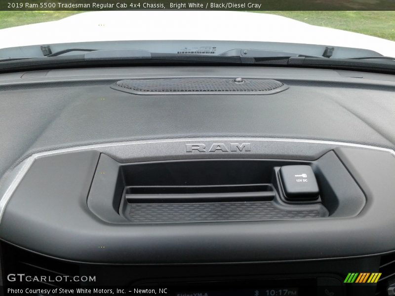 Bright White / Black/Diesel Gray 2019 Ram 5500 Tradesman Regular Cab 4x4 Chassis