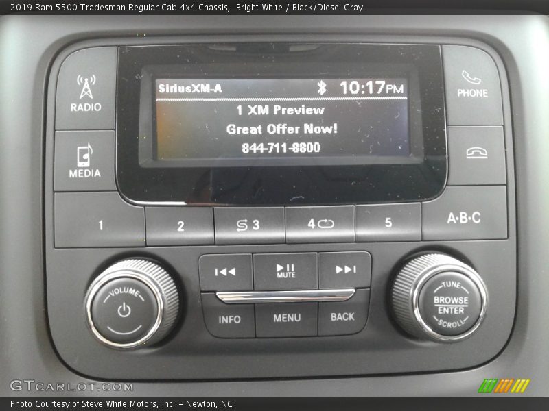 Bright White / Black/Diesel Gray 2019 Ram 5500 Tradesman Regular Cab 4x4 Chassis