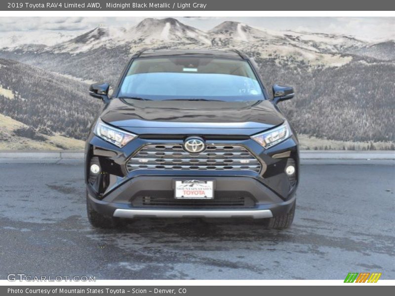Midnight Black Metallic / Light Gray 2019 Toyota RAV4 Limited AWD