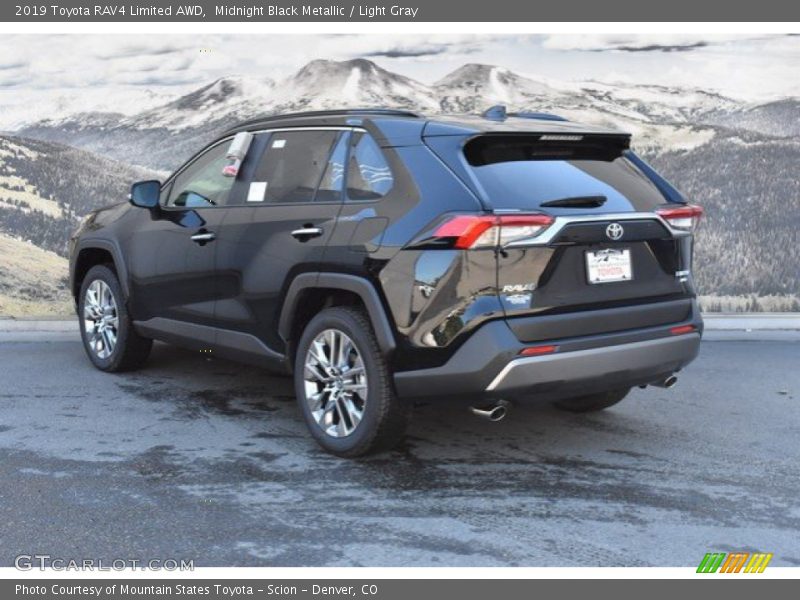 Midnight Black Metallic / Light Gray 2019 Toyota RAV4 Limited AWD