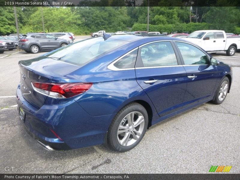 Blue / Gray 2019 Hyundai Sonata SEL