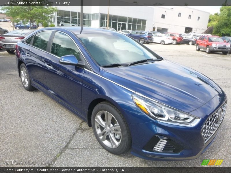 Blue / Gray 2019 Hyundai Sonata SEL