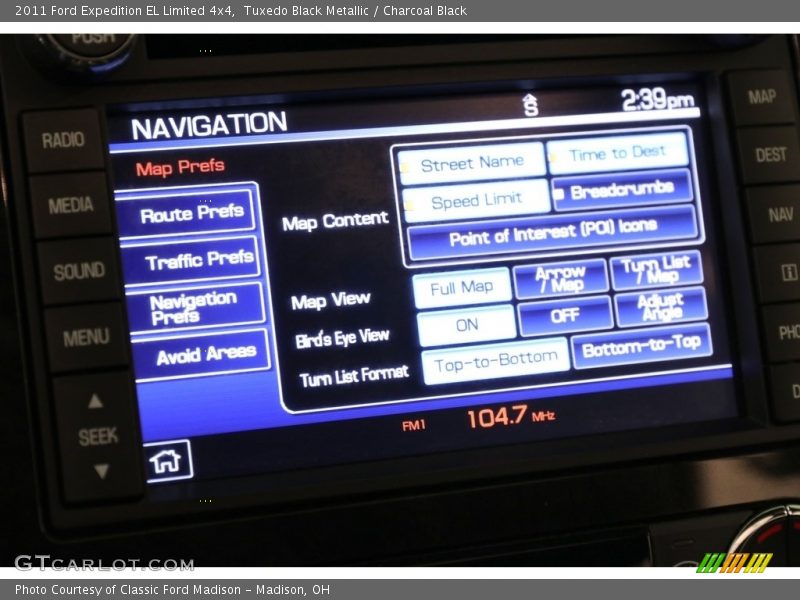 Tuxedo Black Metallic / Charcoal Black 2011 Ford Expedition EL Limited 4x4