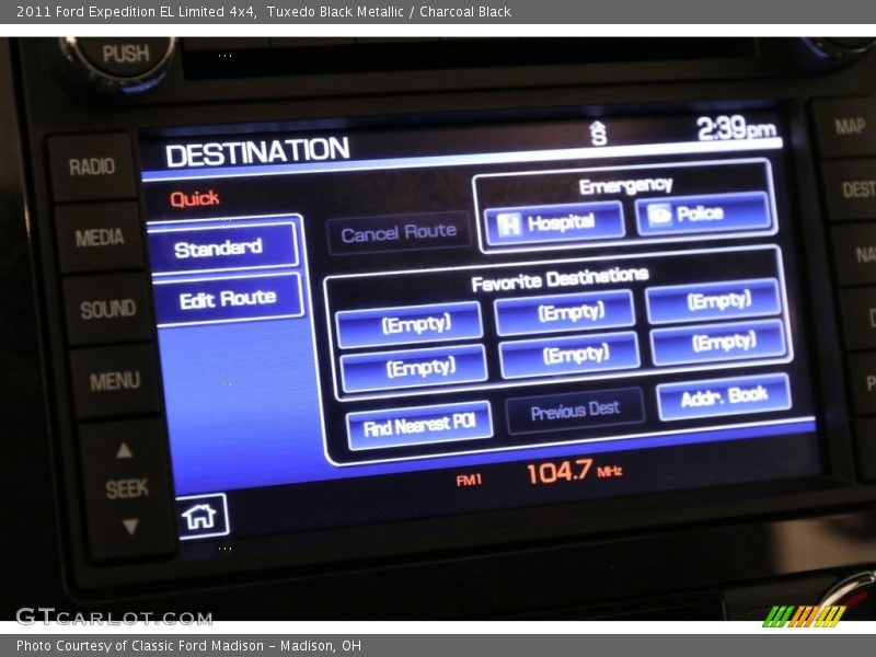 Tuxedo Black Metallic / Charcoal Black 2011 Ford Expedition EL Limited 4x4