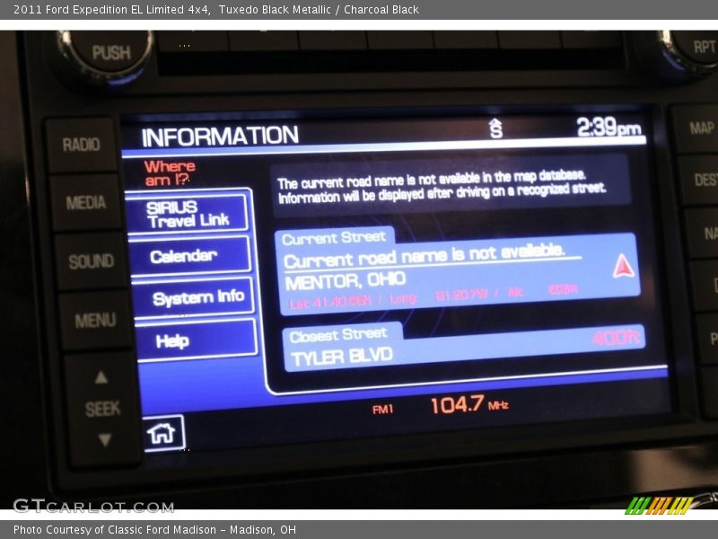 Tuxedo Black Metallic / Charcoal Black 2011 Ford Expedition EL Limited 4x4