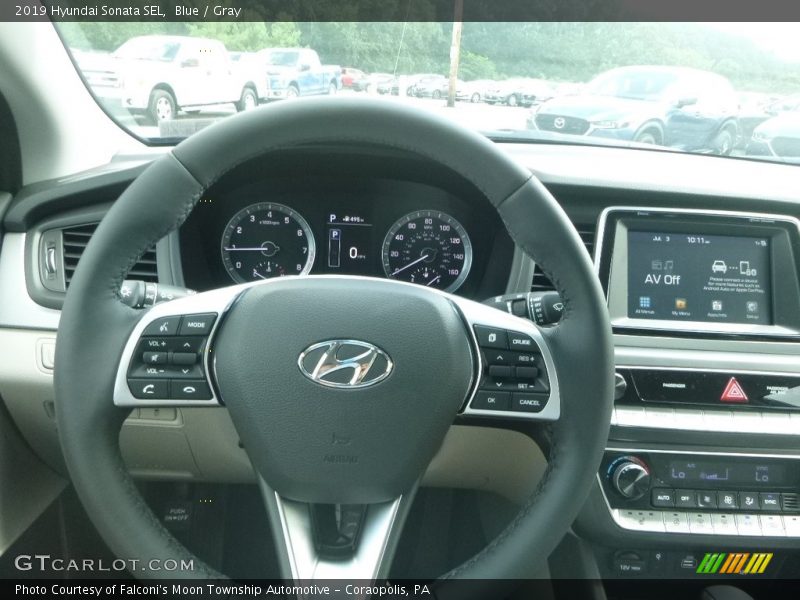 Blue / Gray 2019 Hyundai Sonata SEL
