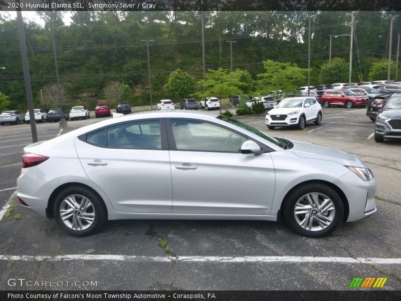 Symphony Silver / Gray 2020 Hyundai Elantra SEL