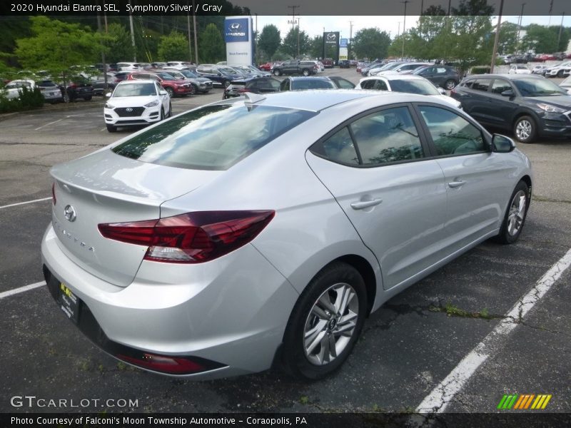 Symphony Silver / Gray 2020 Hyundai Elantra SEL