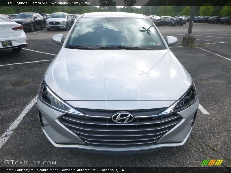 Symphony Silver / Gray 2020 Hyundai Elantra SEL